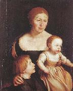 Hans holbein the younger The Artist Family France oil painting artist